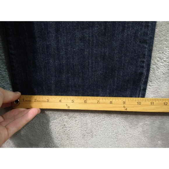 NYDJ Jeans Womens 16 Blue Denim Billie Mini Boot Cut Dark Wash Flap Pockets - Picture 6 of 11